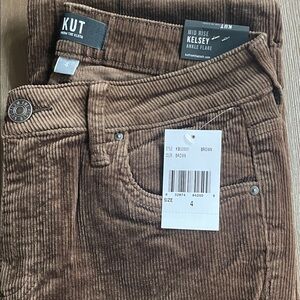 Kut from the Kloth Chocolate Corduroy Ankle Pants